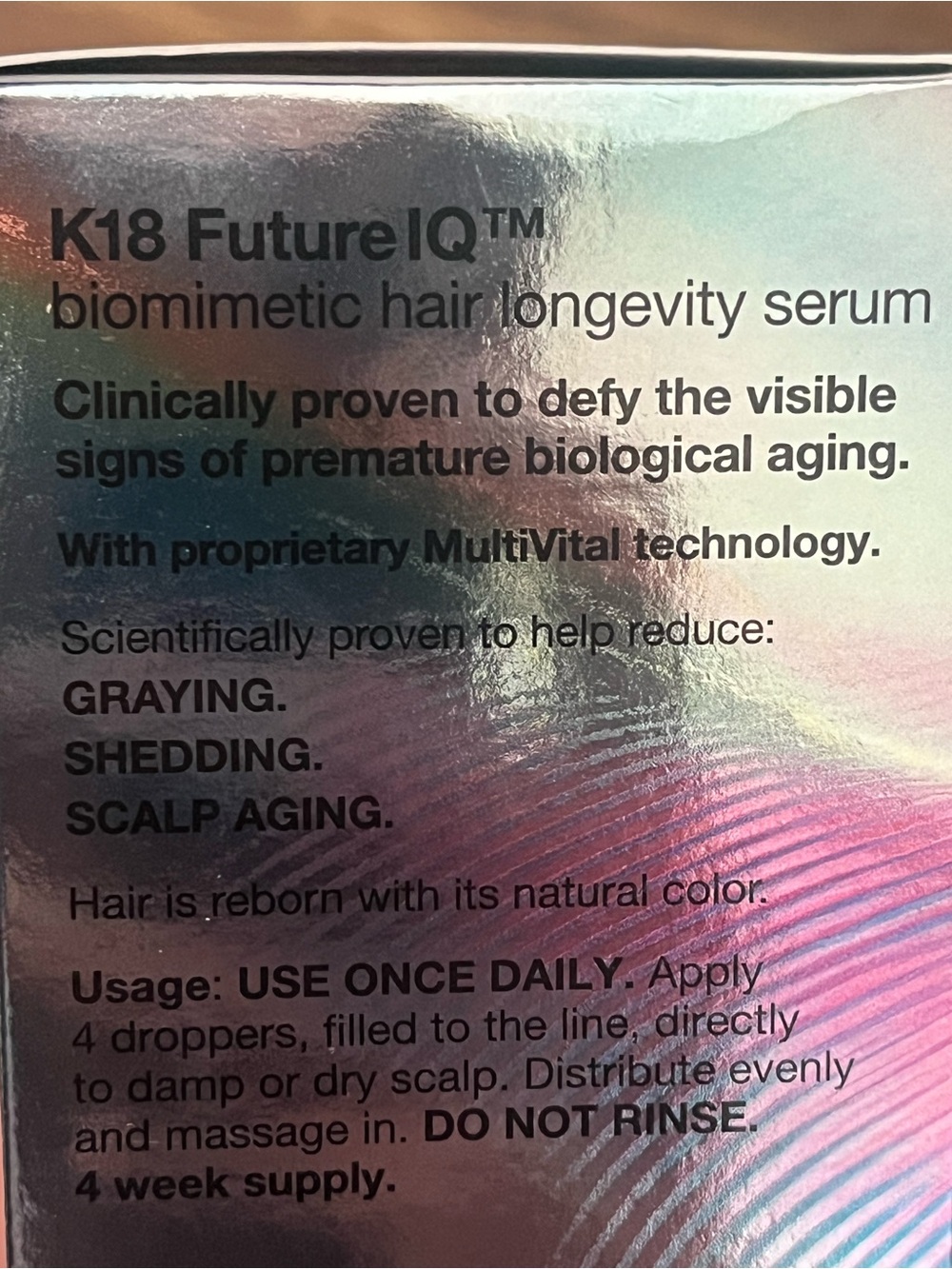 (Final price) K18 Biomimetic Hairscience Future IQ Serum – 90mL - Picture 6 of 6